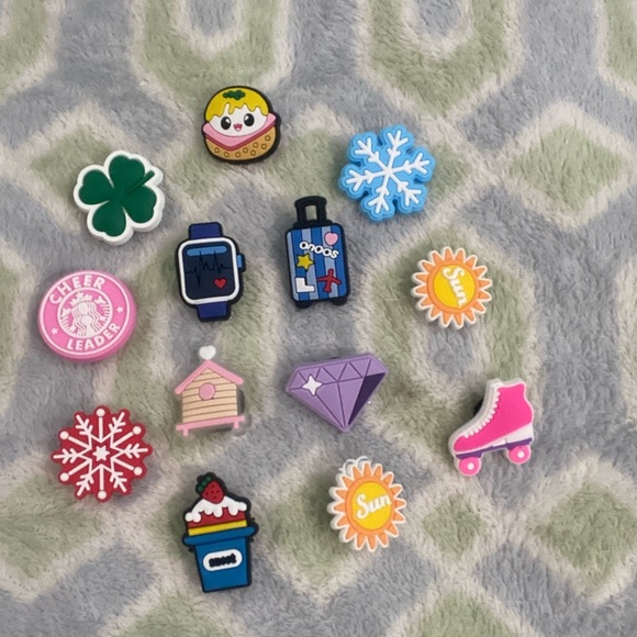 Colorful Assorted Shoe Charms - Picture 2 of 3